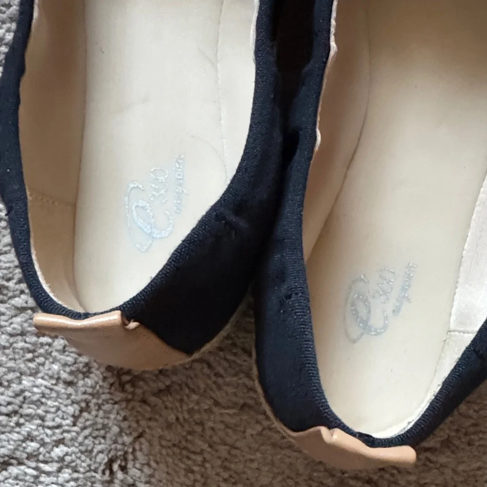 Easy Spirit e360 Black Espadrille Flats. Size 8. NWT.